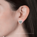 Destin bijoux cristaux Swarovski coeur Stud Earrings